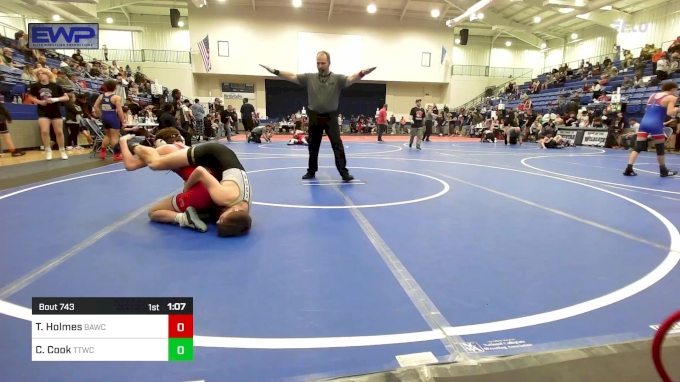 112 lbs 2nd Place - Tyler Holmes, Broken Arrow Wrestling Club vs Colby ...