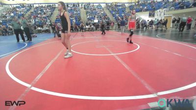 105 lbs Quarterfinal - Meadow McCray, Pawnee Wrestling Club vs Elaney Ryan, Grove Takedown Club