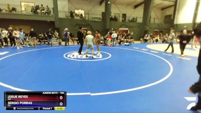 150 lbs Quarterfinal - Josue Reyes, WA vs Sergio Porras, CA