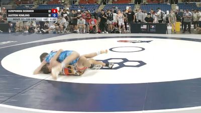 120 lbs Champ. Rd Of 128 - Xzephren Donner, Kansas vs Jaxton Kimling, Michigan