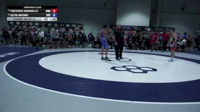 57 kg Champ. Rd Of 32 - Vincenzo Mannello, GPS Wrestling vs Alyis Brown, Spartan RTC@LHP