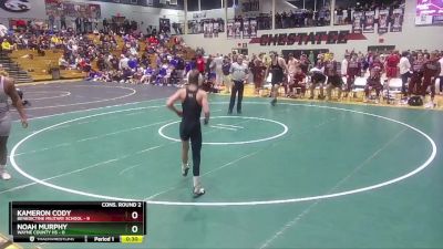 106 lbs 2nd Wrestleback (16 Team) - Tristan Yarbrough, Wayne County HS vs Waylon Pederson, Benedictine Military School