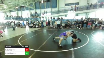190 lbs Quarterfinal - Gabriel Durazo, No Mercy WC vs Zander Lockling, 2 Tuff Gym