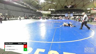 2A 150 lbs Cons. Round 1 - Hunter Nicholson, East Valley (Spokane) vs Landon Draper, Ridgefield