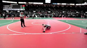 60 lbs Champ. Round 1 - Andrew Yost, CPWA vs Teddy Lopez, PBG1