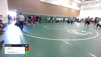 138 lbs Round Of 16 - Jonah Kim, La Canada vs Jeshua Camarena, Shadow Hills