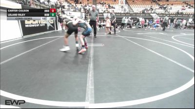 70 lbs Consolation - Carter Colson, Amarillo Rhino Wrestling vs Leland Riley, Midwest City Bombers Youth Wrestling Club