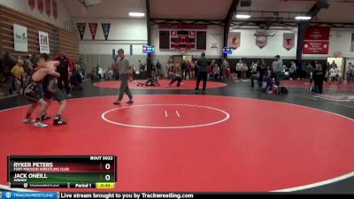 5 lbs Semifinal - Ryker Peters, Fort Madison Wrestling Club vs Jack ONeill, WBNDD