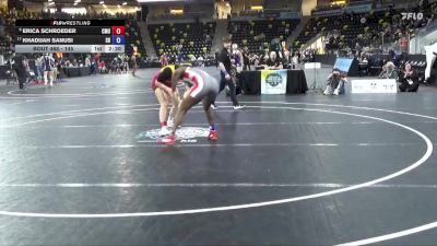 145 lbs Cons. Round 3 - Erica Schroeder, Colorado Mesa University vs Khadijah Sanusi, Sacred Heart