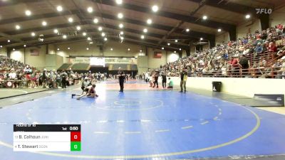 100 lbs Round Of 16 - Braylen Calhoun, Junior Indian Wrestling vs Tanner Stewart, Oconee Youth Wrestling