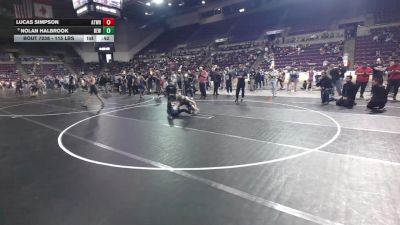 115 lbs Cons. Quarters - Lucas Simpson, Athlos Wrestling vs Nolan Halbrook, Betterman Elite Wrestling