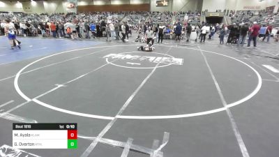 58 lbs Consi Of 8 #1 - Mateo Ayala, Klamath Basin Warriors vs Garrison Overton, Athlos Wrestling