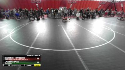 49 lbs 3rd Place Match - Lawton Haag, Wisconsin vs Cameron Novinskie, Iowa-Grant Youth Wrestling Club