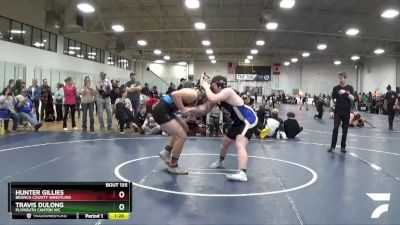 218 lbs Cons. Round 5 - Hunter Gillies, Branch County Wrestling vs Travis DuLong, Plymouth Canton WC