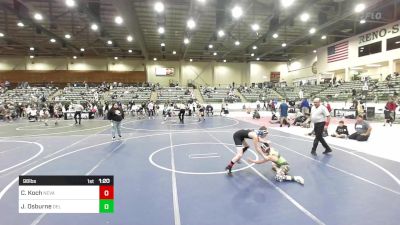 98 lbs Quarterfinal - Carter Koch, Nevada Elite vs Justin Osburne, Del Norte Wrestling