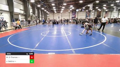 80 lbs Consi Of 16 #2 - Mario Gutierrez-Thomas, TX vs Joshua DeOrio, PA