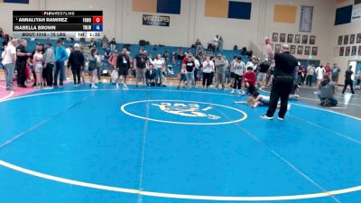 75 lbs Champ. Round 2 - Annaliyah Ramirez, Fighting Squirrels Wrestling Club vs Isabella Brown, Team Real Life Wrestling