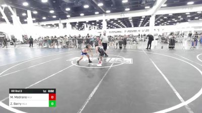 74 lbs Rr Rnd 3 - Milena Medrano, Wlv Jr Wrestling vs Zara Barry, Inland Elite