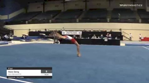 Nick Deng - Floor, Gym Olympica CA - 2021 USA Gymnastics Development Program National Championships