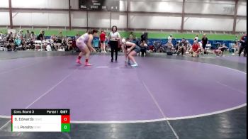 180 lbs Cons. Round 3 - Isabel Peralta, Oak Forest High School vs Brylee Edwards, Warrior Wrestling Club