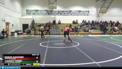 165 lbs Cons. Semi - Hassan Alexander, Palomar College vs Caidence Turner, Mt. San Antonio College