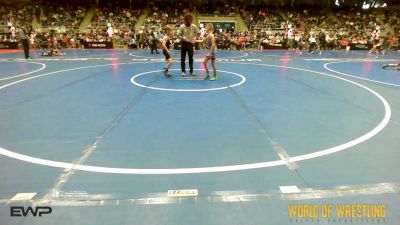 67 lbs Consi Of 32 #2 - Colson Beckley, Team Tulsa Wrestling Club vs Clay Mock, Choose Hard Wrestling Academy