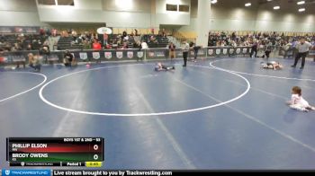 53 lbs Champ. Round 2 - Phillip Elson, MN vs Brody Owens, KS