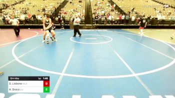 134-H lbs Quarterfinal - Steven Lisbona, Yale St vs Alex Greco, Olympic