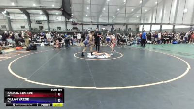 120 lbs Cons. Round 2 - Benson Mishler, AK vs Dillan Yazzie, WA