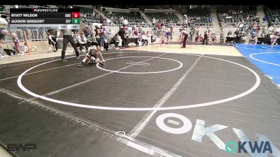 40 lbs Quarterfinal - Ryatt Wilson, Keystone Wrestling Club vs Jaxson Gregory, Tulsa Blue T Panthers