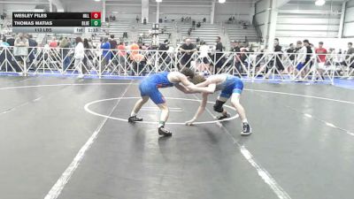 113 lbs Rr Rnd 1 - Wesley Files, Hillbilly Hammers - HSB vs Thomas Matias, BlueWave Beast - HSB