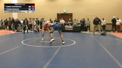 157 lbs Cons. Rd Of 32 - Jason Gautreaux, Savage Wrestling Academy vs Storm Krokan, VHW