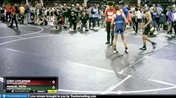 100 lbs Semifinal - Manuel Mota, Widefield Wrestling Club vs Cody Littlepage, Bald Eagle Wrestling