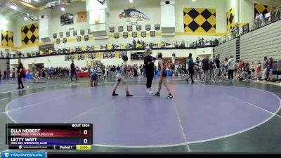 85 lbs Round 1 - Ella Neibert, Indian Creek Wrestling Club vs Letty Watt, Wes-del Wrestling Club