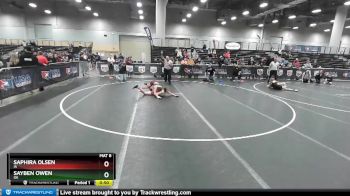 119 lbs Cons. Round 3 - Sayben Owen, OK vs Saphira Olsen, IA