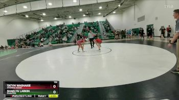 115 lbs Champ. Round 1 - TATYM WASHAKIE, Wyoming Indian vs Shaelyn Larkin, Evanston