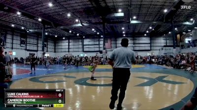 60 lbs Round 4 (6 Team) - Cameron Boothe, HEADHUNTERS vs Luke Calkins, CAROLINA ELITE WRESTLING CLUB