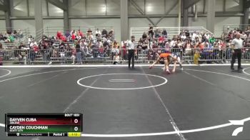 135 lbs Semifinal - Cayden Couchman, Scott City vs Dayven Cuba, Abilene