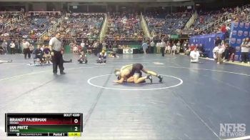 4A 132 lbs Semifinal - Brandt Fajerman, Hough vs Ian Fritz, Topsail