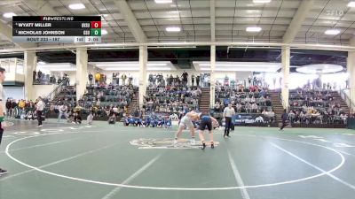 197 lbs Semifinal - Nicholas Johnson, Glenville State vs Wyatt Miller, Grand Valley State