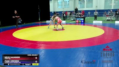 49kg Cons. Round 1 - Nevis Saunders, Coast WA vs Paige Kirkness, Alberta Elite Women`s WC