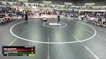 145 lbs Quarterfinals (8 Team) - Koy Buesgens, New Prague vs Maximus Morse, Xavier