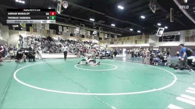 92 lbs Semifinal - Abram Mabalot, Socal Grappling Club vs Thomas Hamada, Poway Elite