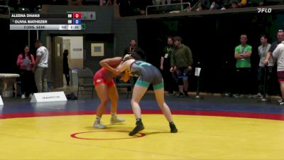 59kg Cons. Semi - Aleena Dhanji, Brock WC vs Olivia Mathezer, Brock WC