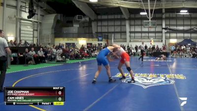 157 lbs Champ. Round 1 - Cam Hines, Western New England University vs Joe Chapman, U.S. Coast Guard Academy