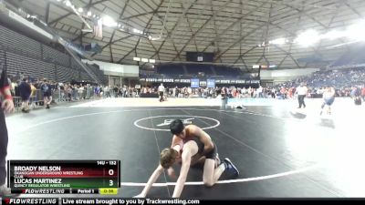 132 lbs 1st Place Match - Broady Nelson, Okanogan Underground Wrestling Club vs Lucas Martinez, Quincy Regulator Wrestling