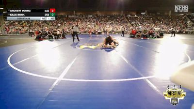 B3A-157 lbs Semifinal - Kade Runk, Sperry vs Andrew Young, Blackwell