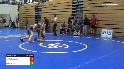 120 lbs Round Of 32 Brodie Gadeberg Lake Norman vs Joey Felix Roundtree Wrestling