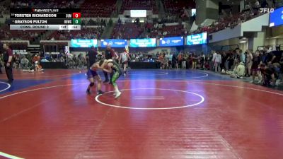 94 lbs Cons. Round 3 - Grayson Fulton, Colstrip Wrestling Club vs Torsten Richardson, Summit Wrestling Club