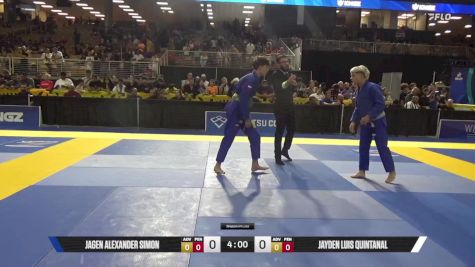 Jayden Luis Quintanal vs Jagen Alexander Simon 2025 Pan Kids Jiu-Jitsu IBJJF Championship